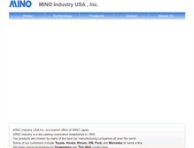 Tablet Screenshot of mino-usa.com